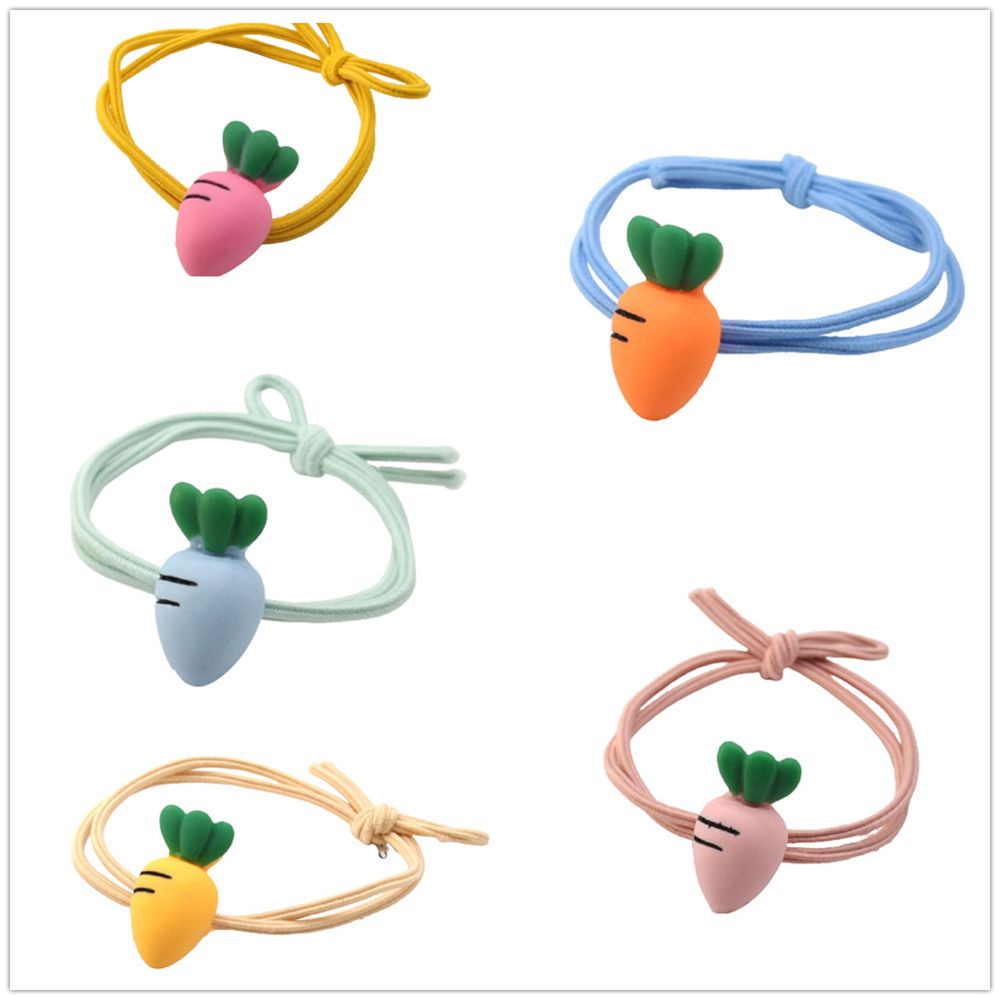 Dây Buộc Tóc Cao Su Co Giãn Nhiều Màu Sắc Phong Cách Hàn Quốc Cho Nữ