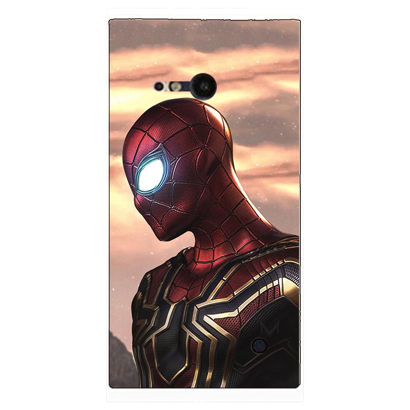 Ốp Lưng Tpu Silicone Hình Siêu Anh Hùng Marvel Cho Nokia Lumia 730 735