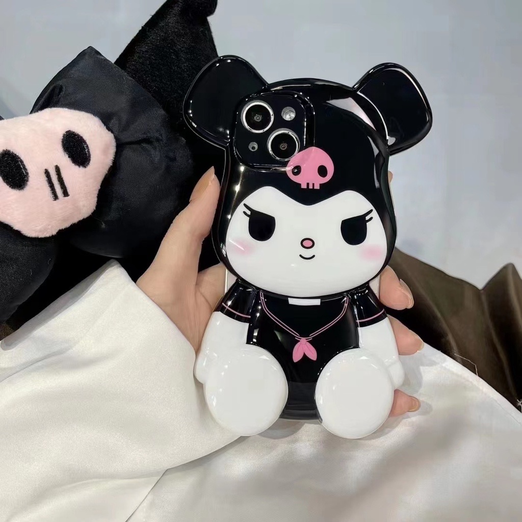 Ốp Điện Thoại Hình Cinnamoroll Kuromi 3D Cho iPhone 14 Pro Max 14 Plus 13 Pro Max 12 Pro Max 11 Pro Max Xs Max XR