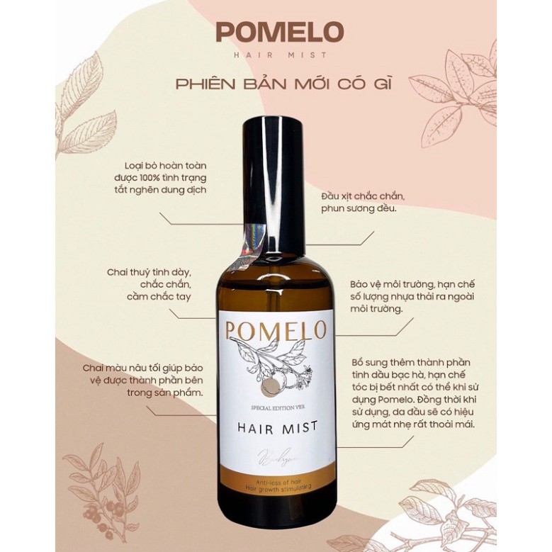 [G02] PRO POMELO Hair Mist - Xịt Bưởi Kích Mọc Tóc X2 ( Handmade ) S008