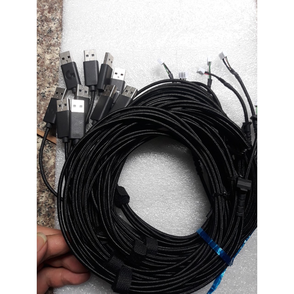Dây cáp usb chuột Logitech G502 -502 hero dây zin new bọc dù