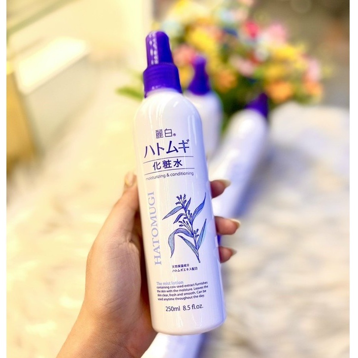 Xịt Khoáng Dưỡng Ẩm Làm Sáng Da Hatomugi Moisturizing &amp; Conditioning The Mist Lotion 250ml