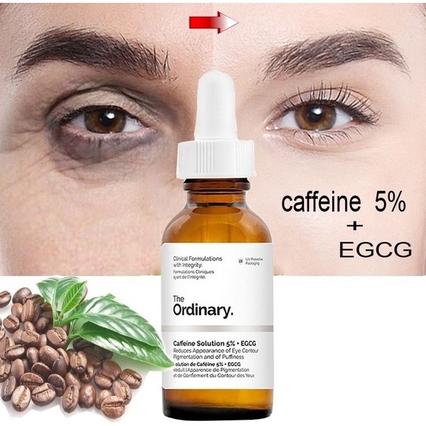 (Bill Hàn/Canada) Tinh chất Dưỡng Mắt The Ordinary Caffeine Solution 5% + Egcg 30ml