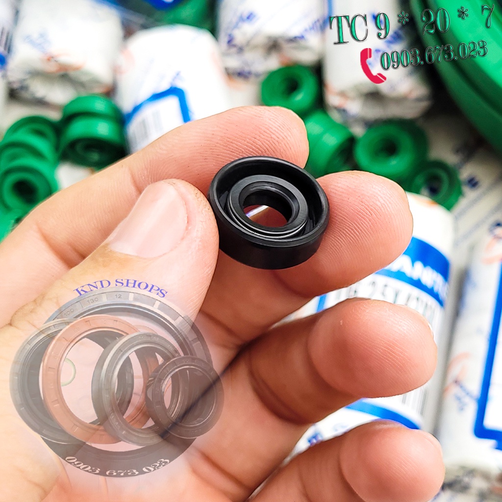 Phốt dầu SOG TC 9*20*7 | Janite TG 9*20*7, Phớt chặn nhớt trục chuyên cho phụ tùng máy bơm nước, xe máy | KND Shops