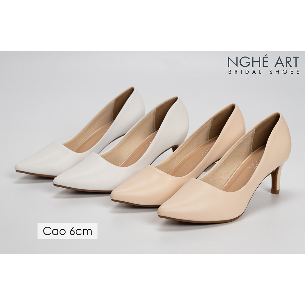 Giày cưới Nghé Art basic bít mũi 227