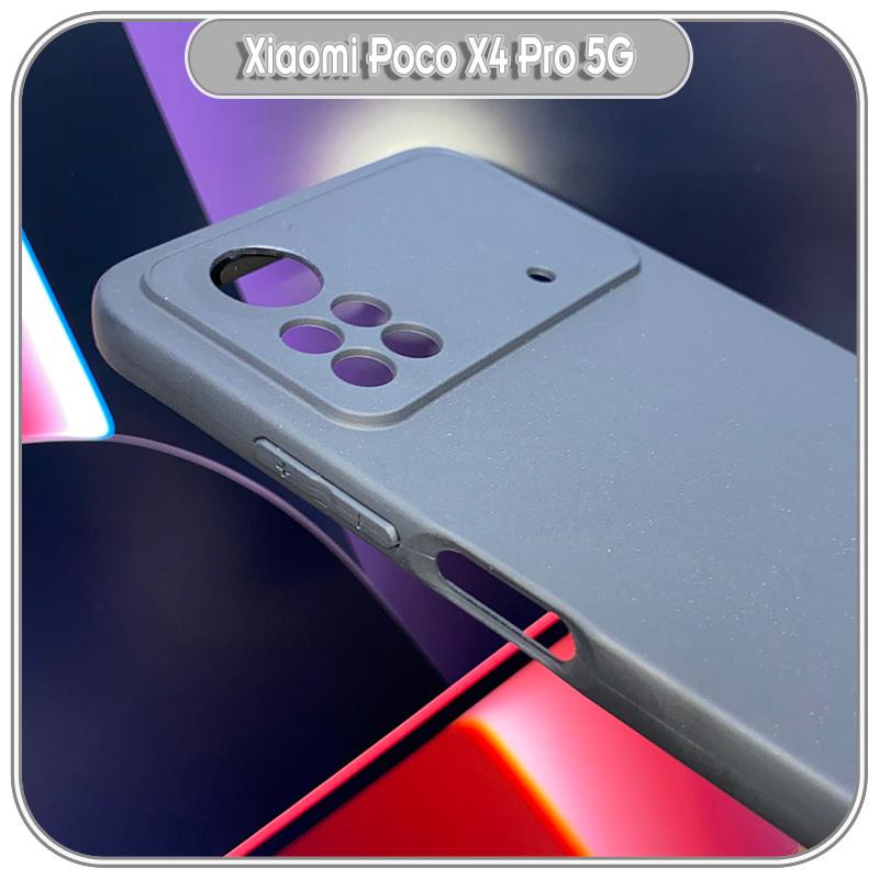 Ốp lưng cho Xiaomi Poco X4 Pro 5G TPU đen nhám, Che Camera