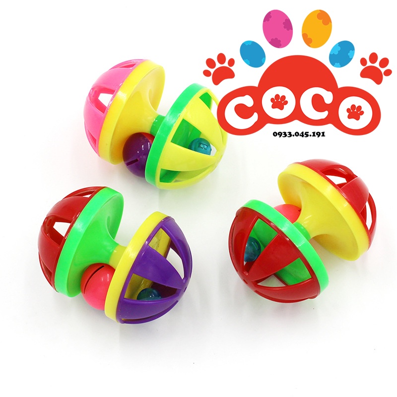 Quả cầu lắc 2 đầu, đồ chơi cho chó mèo