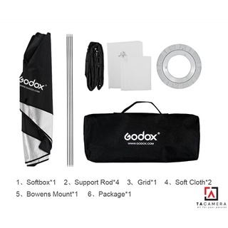 Softbox Godox 22x90cm ngàm Bowen (Có tổ ong)