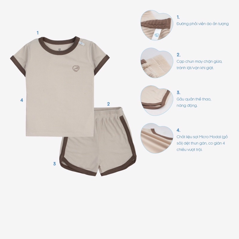 Bộ cộc tay BU Baby 2022