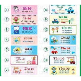 Combo khách sỉ đặt mác áo cho bé, chất liệu satin