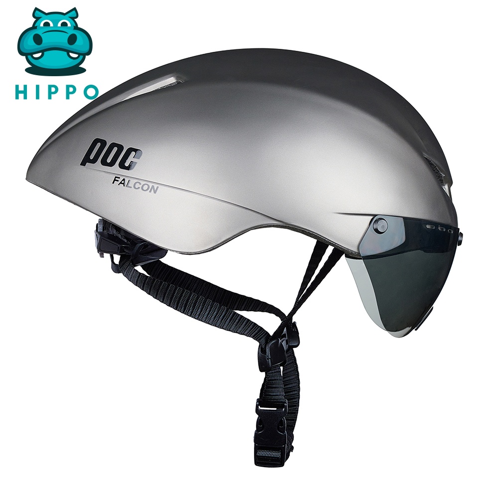 Mũ bảo hiểm xe đạp thể thao Poc Falcon siêu nhẹ nhám màu xám chính hãng - HIPPO HELMET