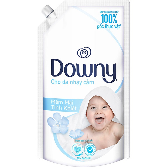 Nước Xả vải Downy Dịu Nhẹ túi 800ml cho Da Nhạy Cảm