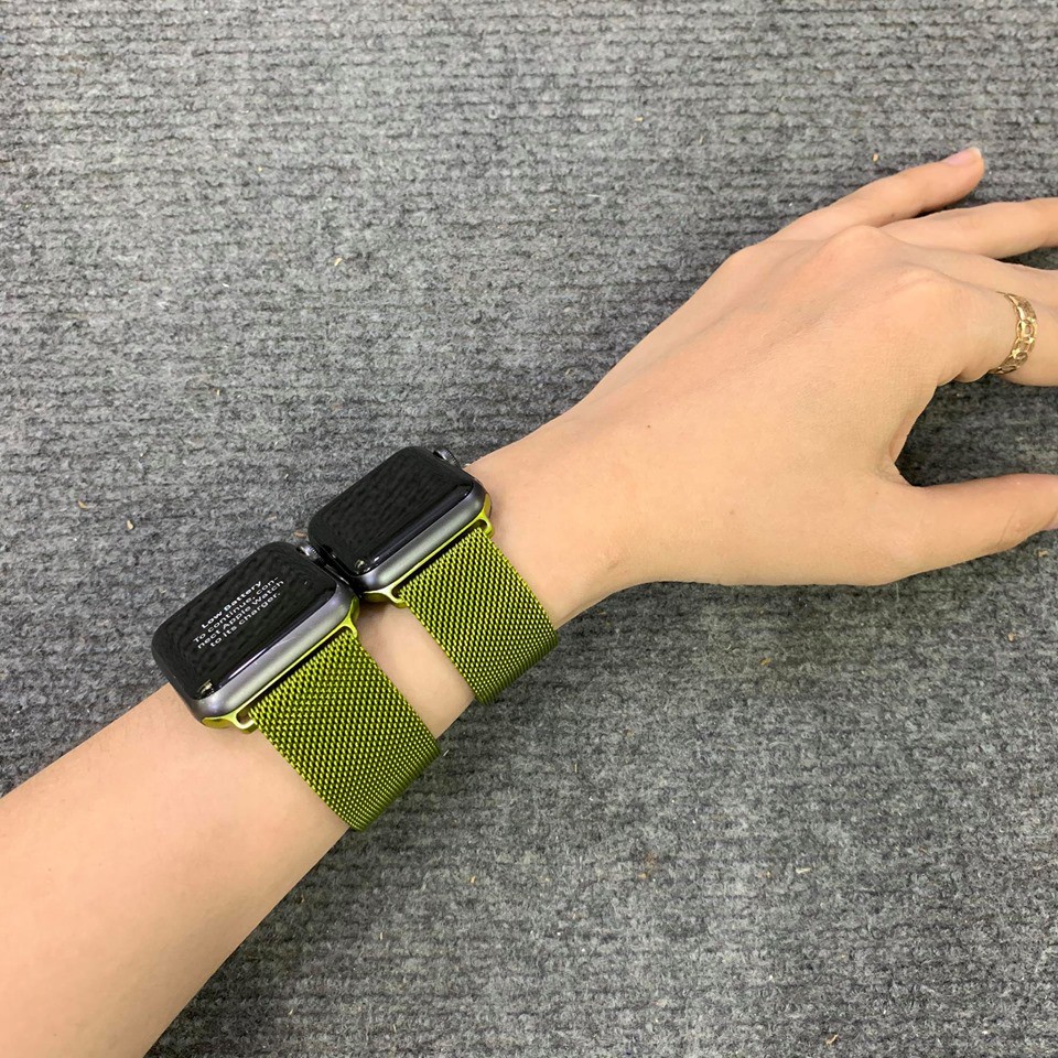 Dây thép màu xanh mới dành cho Apple Watch