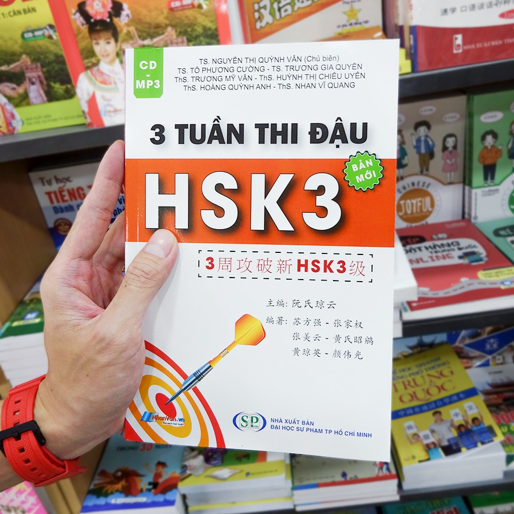 Sách - 3 Tuần Thi Đậu HSK3 (Cấp Độ 3) - Sách luyện thi tiếng Hoa độc quyền Nhân Văn