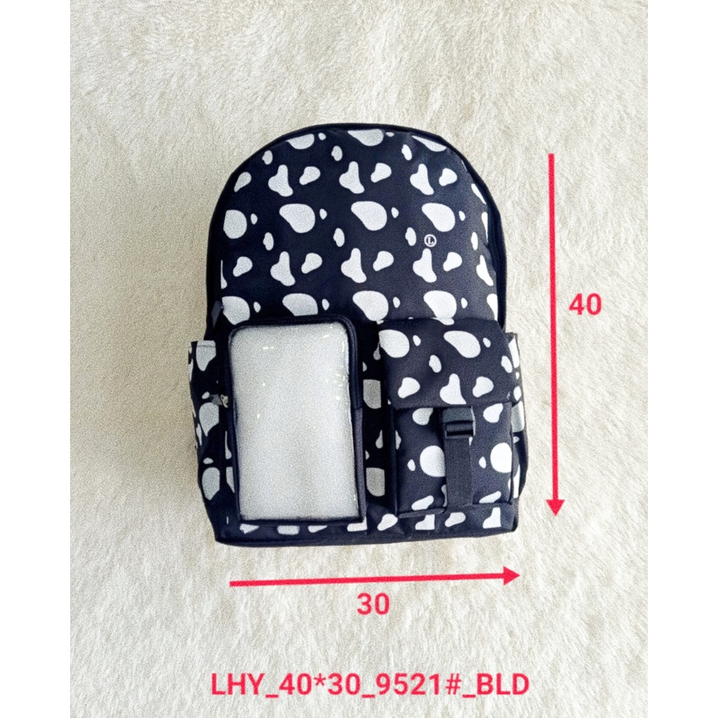 Balo bò sữa Ulzzang nam, nữ vải chuẩn Hàn Quốc 900PVC BL BO 02
