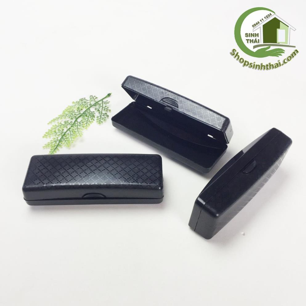 Hộp nhựa đựng mắt kính - hộp nhỏ màu đen - 15 x 5 x 4cm