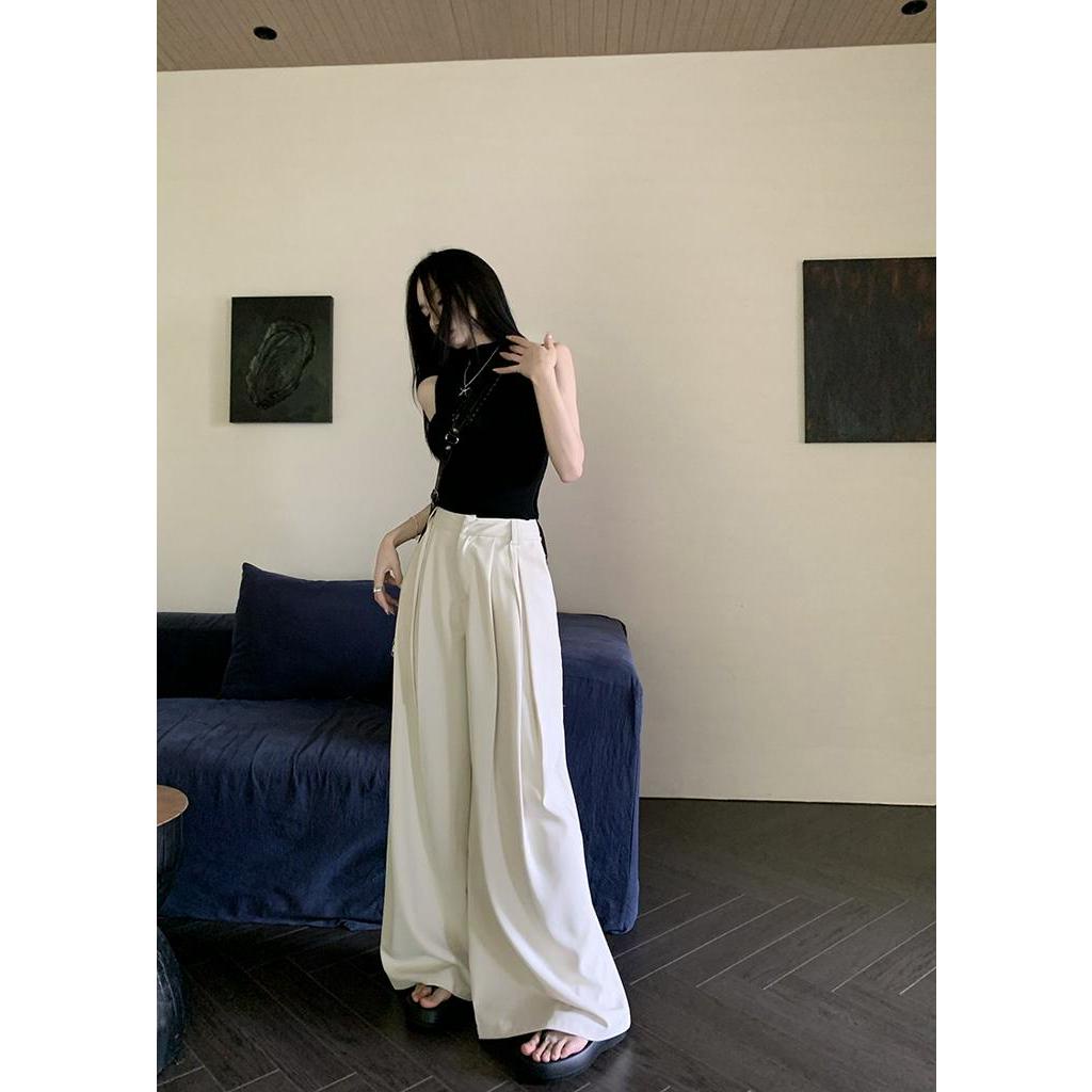 Quần Ống Rộng Lưng Cao Thời Trang Dành Cho Nữ 62988