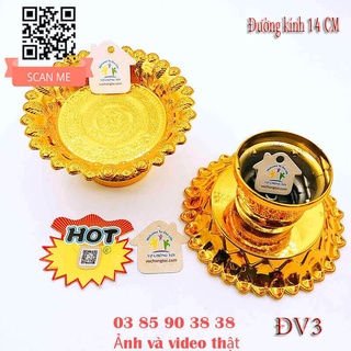 Set 10 đế vàng lá bồ đề tháp tỏi thần tài, bông tỏi ông địa - TỎI CÁT TƯỜNG