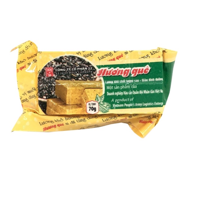 [HCM]Lương Khô Quân đội Hương Quê - Vị Muối Vừng - Công ty 22 - 700g/hộp