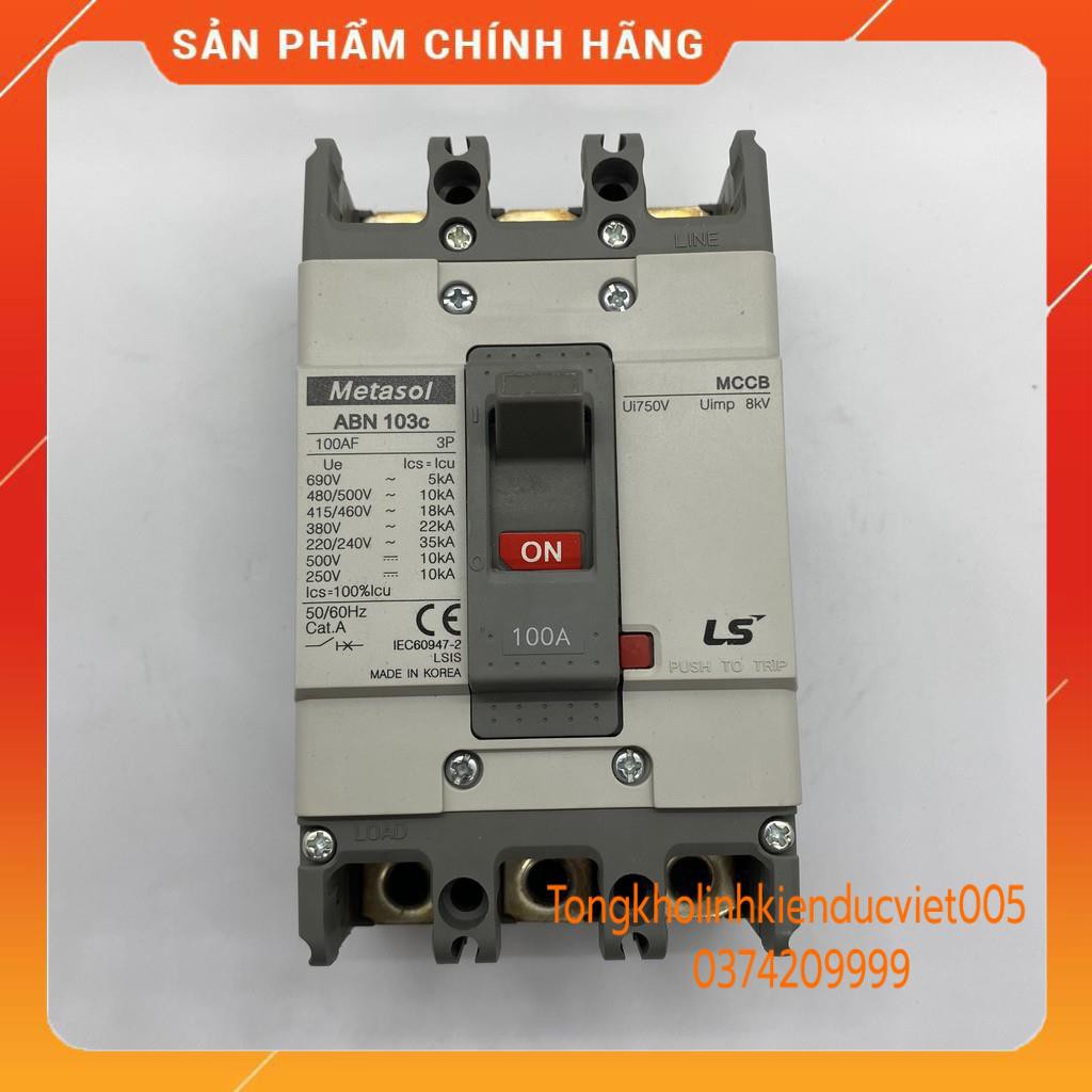. Attomat Metasol ABN -103 C -3 pha 100A ..