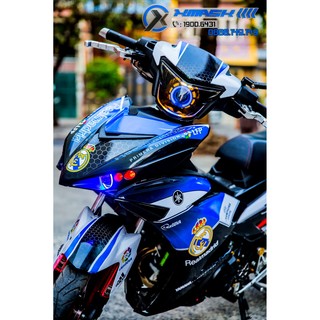 Decal Tem Trùm Xe Exciter 150 Mẫu RealMadrid