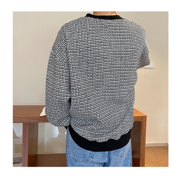 【Sweater】Áo khoác lông cừu cỡ lớn thời trang xuân thu cá tính cho nam