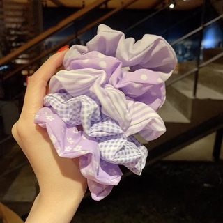 Scrunchies cột tóc, buộc tóc tím hottrend