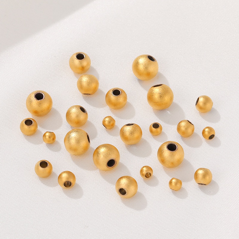 Bộ Hạt Tròn Màu Sắc Dùng Làm Vòng Tay/Dây Chuyền diy