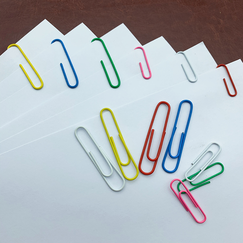 Stationery, Paper Clip, Silver / multicolor, 33mm / 55mm size【lyfs】