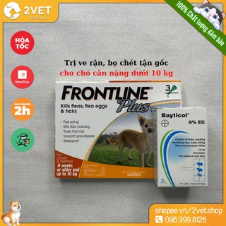Combo Loại Bỏ Ve - Rận - Bọ Chét - Ký Sinh Trùng Ở Chó Dưới 10kg - Được Sự Tư Vấn Từ Chuyên Gia Thú Y