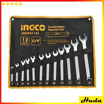 Bộ 12 cờ lê vòng miệng (6-32mm) Ingco HKSPA1143  JKL