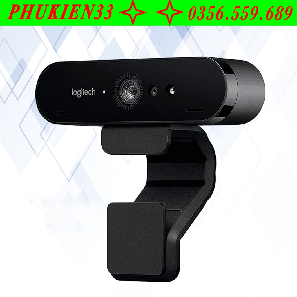 Webcam Logitech Brio 4K Pro Ultra HD- Hàng Chính Hãng