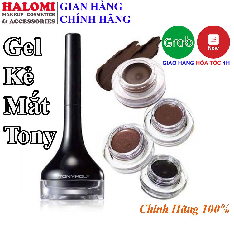 Kẻ mắt dạng gel Tonymoly Backstage Gel Eyeliner cao cấp chuyên dùng cho makeup kẻ mắt _ HALOMI