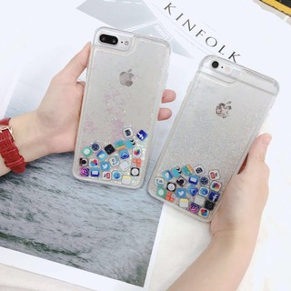 Ốp lưng lấp lánh dành cho iphone X 6 6s 7 8 Plus