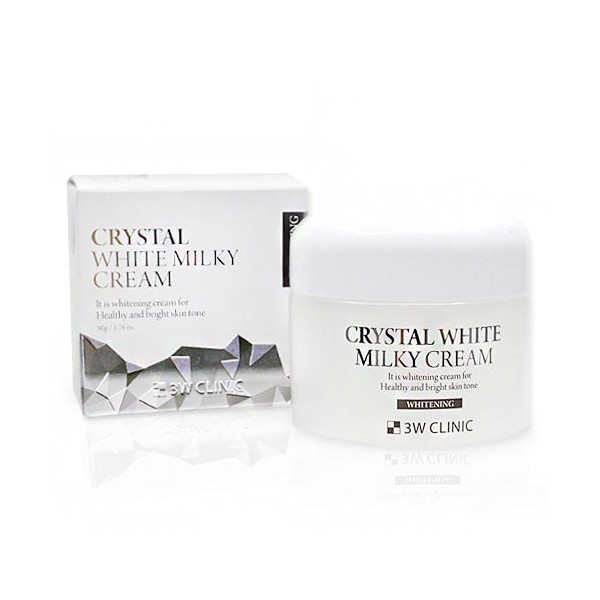 Kem Dưỡng Trắng Da 3W Clinic Crystal White Milky Cream