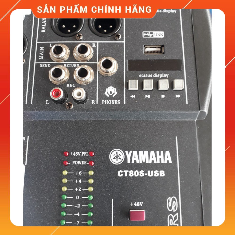 [KHUYẾN MÃI 10%] Mixer bàn 8 Line Yamaha CT80S USB - TẶNG USB 8GB, dây AV, jack 6ly - hàng chất lượng, giá tốt nhất TQ