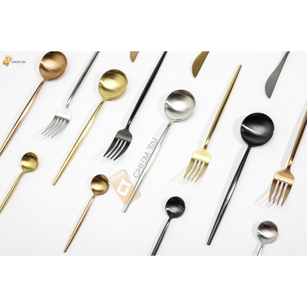 Bộ muỗng, đũa, nĩa, dao bằng thép không gỉ OUDING