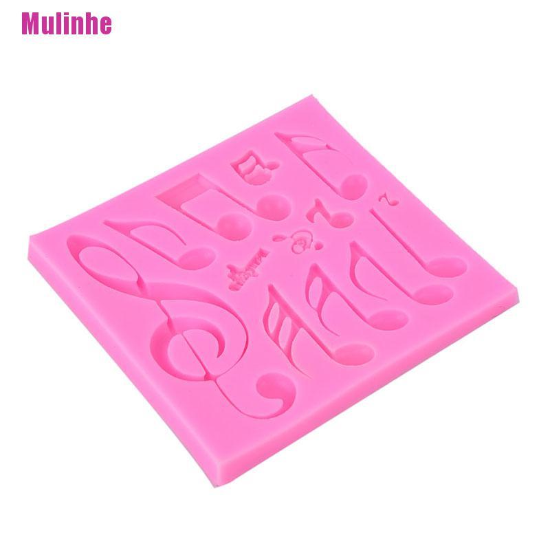 Khuôn Silicone Tạo Hình Nốt Nhạc Trang Trí Bánh