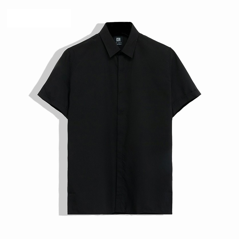 Áo Sơ Mi Nam Tay Ngắn Trơn ICON DENIM Signature | BigBuy360 - bigbuy360.vn