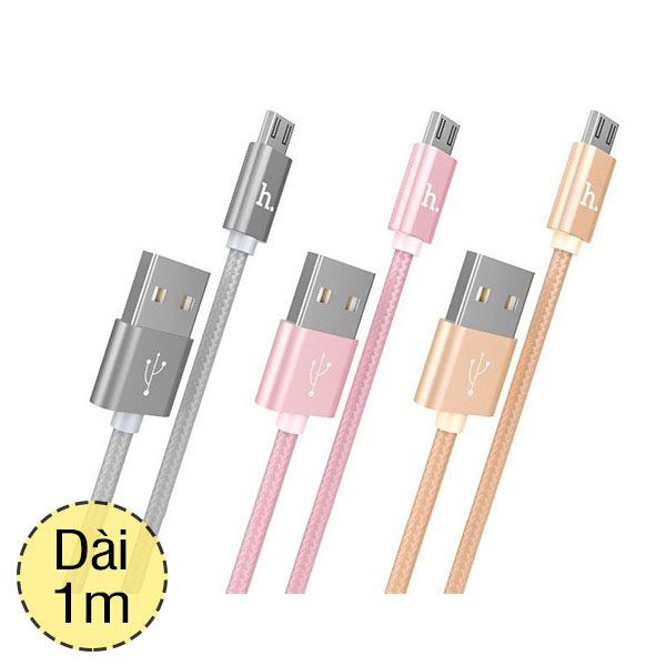 Cáp Sạc Hoco X2 ✓ Dây Dù Dài 1M ✓ Cáp Micro