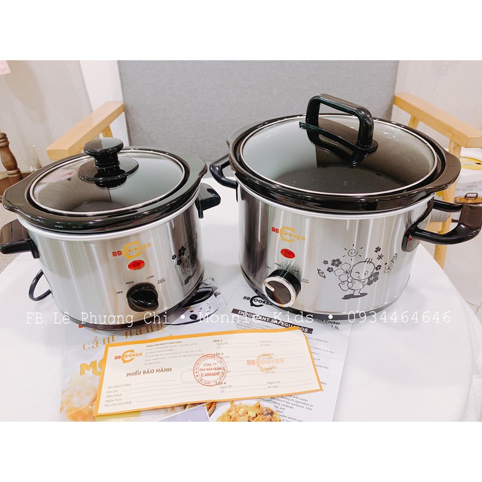 NỒI NẤU CHÁO CHẬM BBCOOKER HÀN QUỐC 1,5L/2,5L