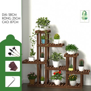 Kệ để chậu hoa cây cảnh - Giá để chậu hoa cây cảnh có bánh xe T251