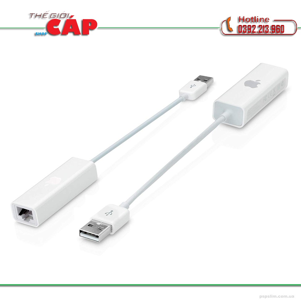 Cáp kết nối MacBook với mạng Lan qua cổng USB (Trắng)