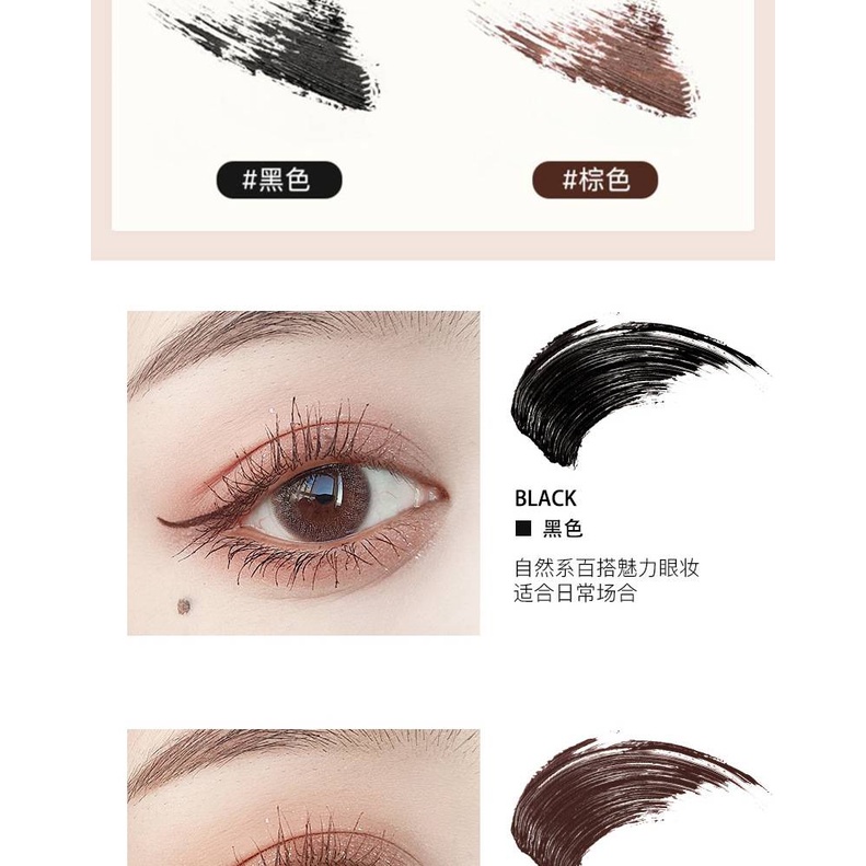 [Hàng mới về] Mascara đầu cọ mảnh chống nước với 2 màu bắt mắt tiện lợi | BigBuy360 - bigbuy360.vn