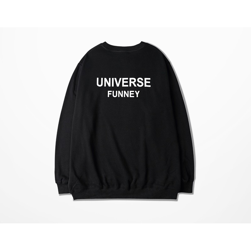 Áo Sweater Nỉ UNIVERSE FUNNEY Dáng Rộng Unisex Nam Nữ | BigBuy360 - bigbuy360.vn