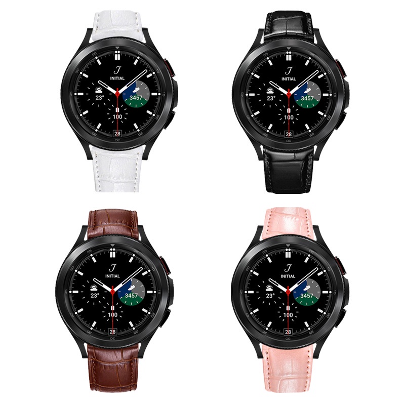 Dây Đeo Bằng Da 20mm Cho Đồng Hồ Thông Minh Samsung Galaxy Watch 4 Classic
