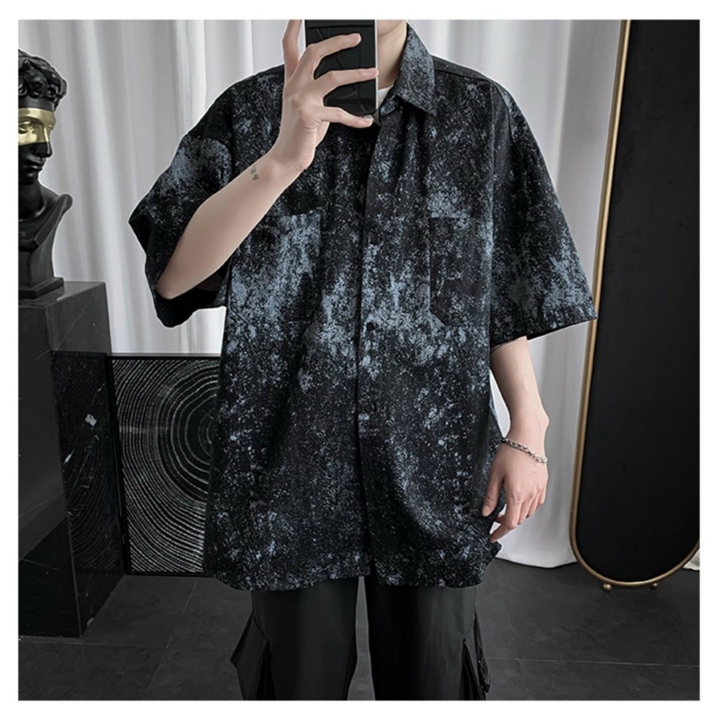 Áo sơ mi nam họa tiết chấm bi độc đáo nổi bật- Áo sơ mi nam nữ unisex đẹp | BigBuy360 - bigbuy360.vn