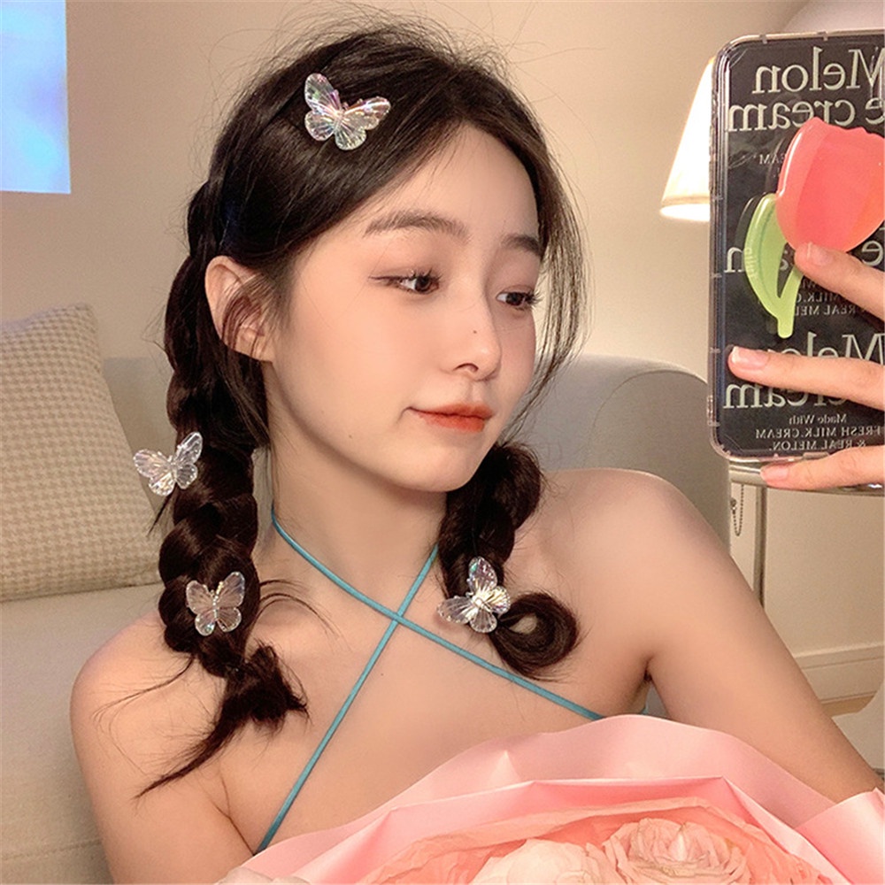 Set 5 Kẹp Tóc Hình Bướm Phong Cách Hàn Quốc Cho Nữ