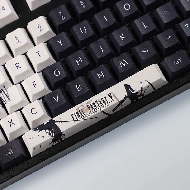 Keycap của Final Fantasy Cherry Hồ sơ trò chơi FF14 chủ đề Keycap PBT Dye thăng hoa bàn phím cơ học keycap 108 phím