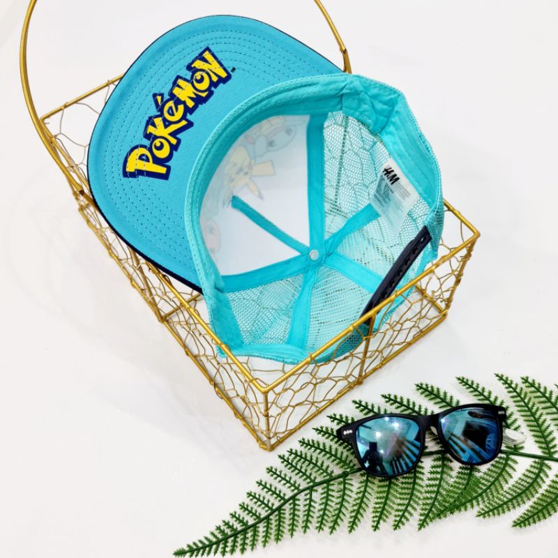 Mũ lưỡi trai  HM xuất dư trẻ em - Nón Snap lưỡi trai bé trai Pi..ca..chu (2 mẫu